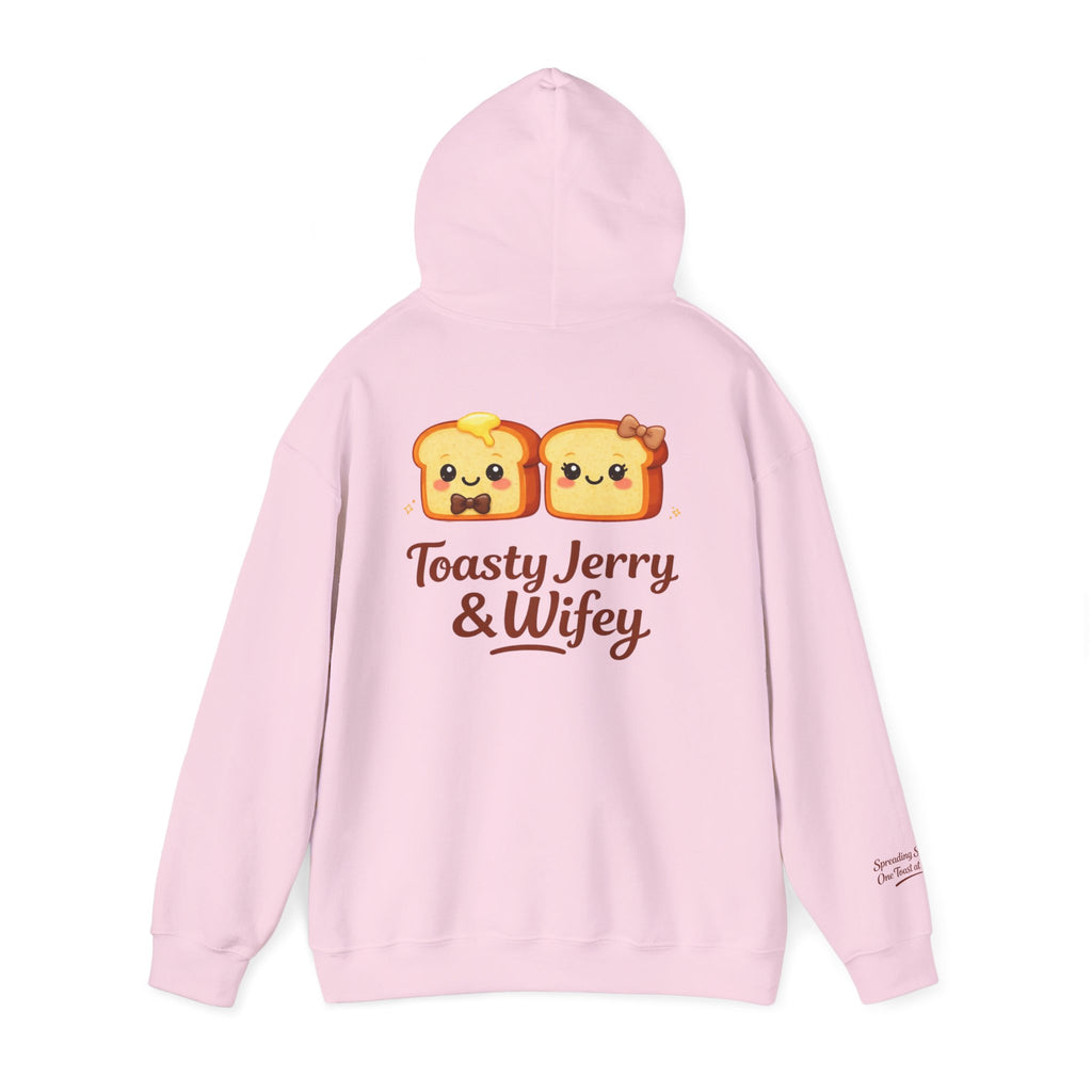 Lightweight Hoodie - ToastyJerry & Wifey Hoodie (Small Text Front)