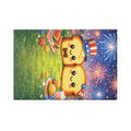 July Toasty Couple Rectangle Magnet