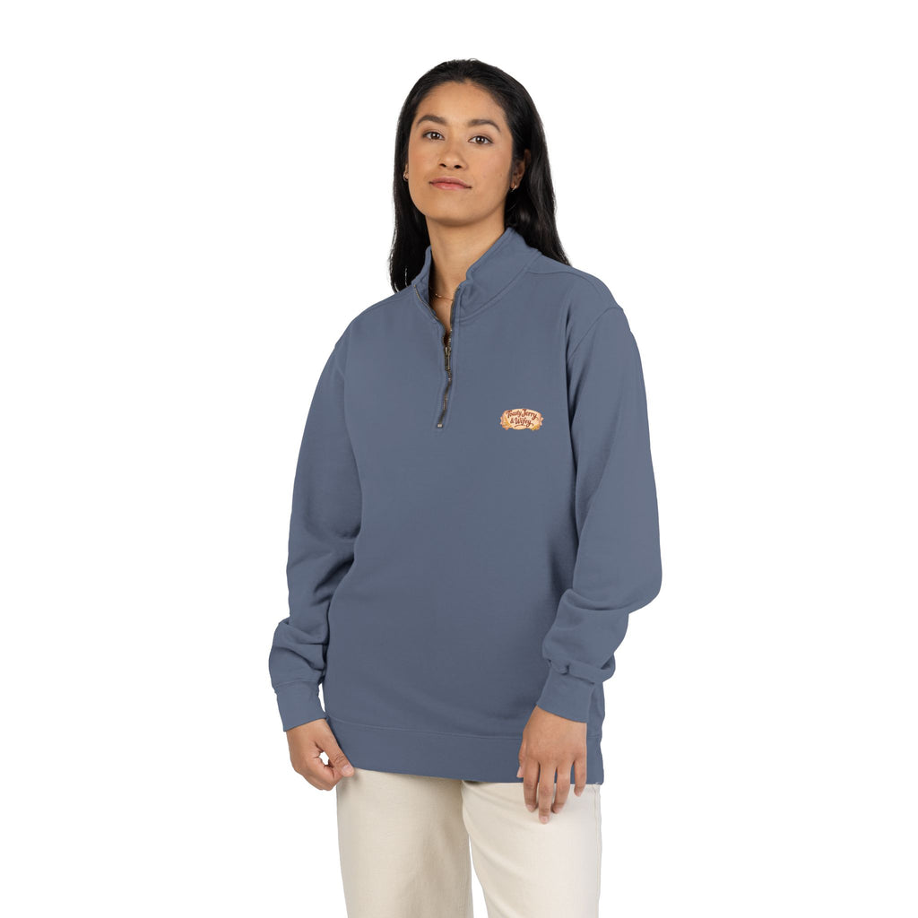 Kawaii Toast Couple Quarter-Zip Sweatshirt