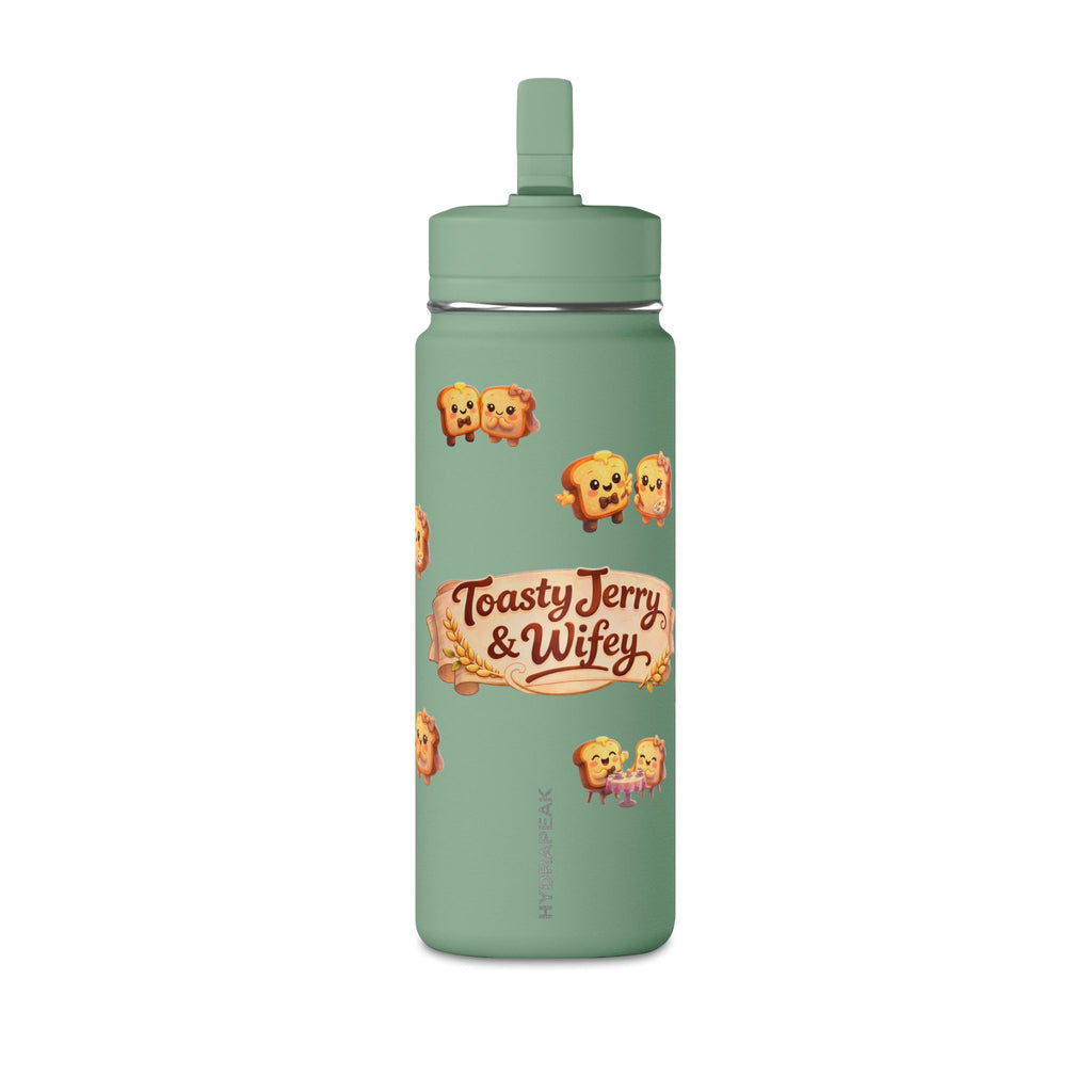 Toasty Jerry & Wifey Story Book - 20oz Stainless Sports Bottle