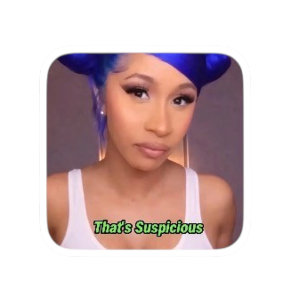 "That's Suspicious" Kiss-Cut Sticker