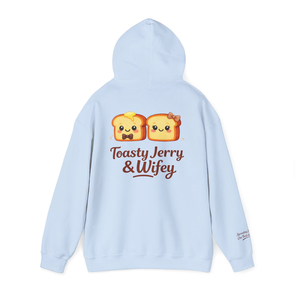Lightweight Hoodie - ToastyJerry & Wifey Hoodie (Small Text Front)