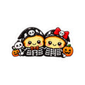 Cute Halloween Skeleton Toast Sticker