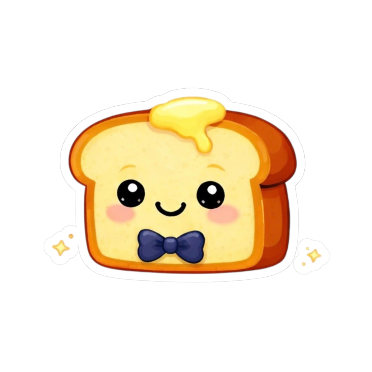 Kiss-Cut  Sticker — Toasty Navy Blue Bowtie