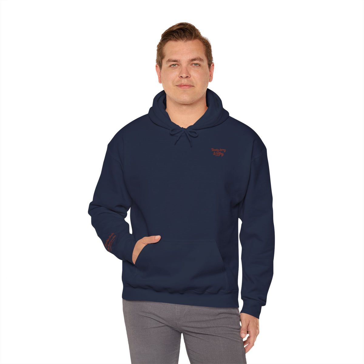 Lightweight Hoodie - ToastyJerry & Wifey Hoodie (Small Text Front)