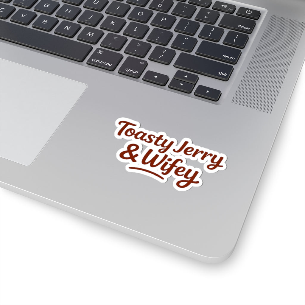 Kiss-Cut Sticker — “Toasty Jerry & Wifey” Vinyl Decal