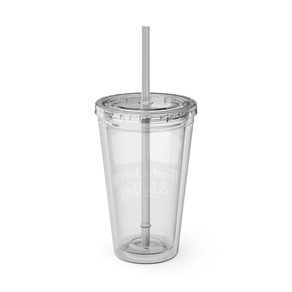 Toasty Jerry & Wifey 16oz Acrylic Tumbler Cup with Straw