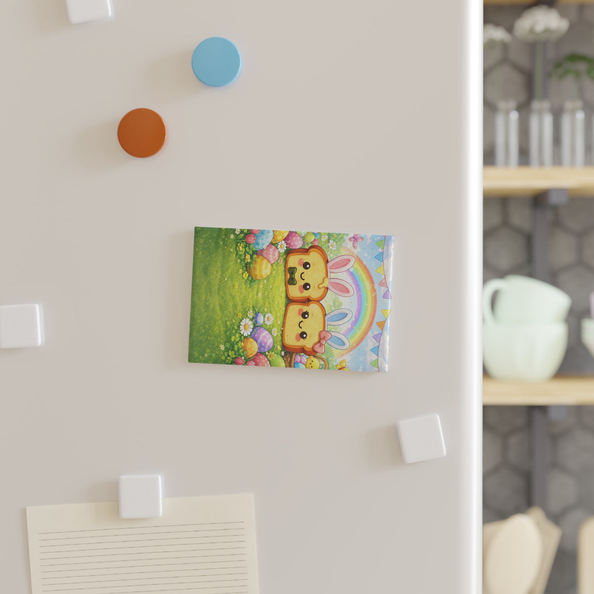 April Toasty Couple Rectangle Magnet