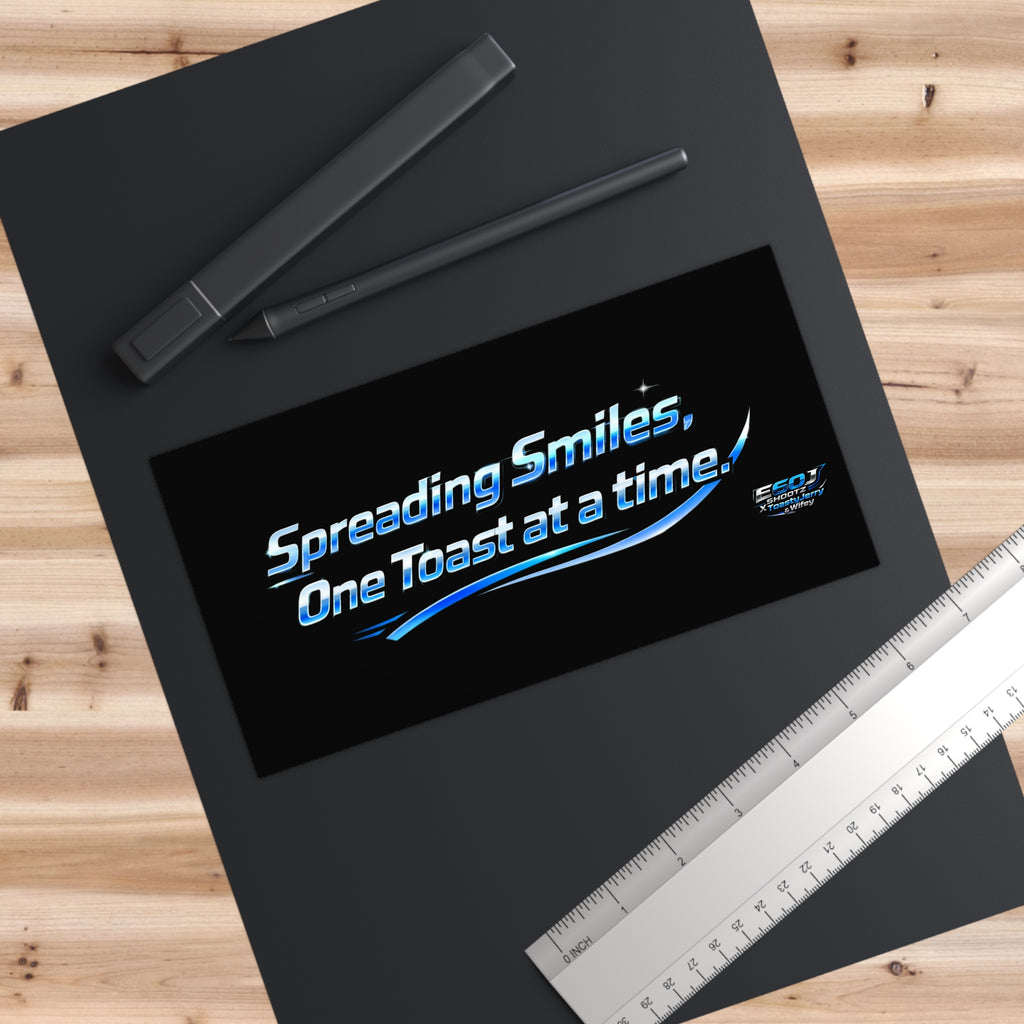 E60J x ToastyJerry & Wifey Collab - “Spreading Smiles, One Toast at a Time” Bumper Sticker