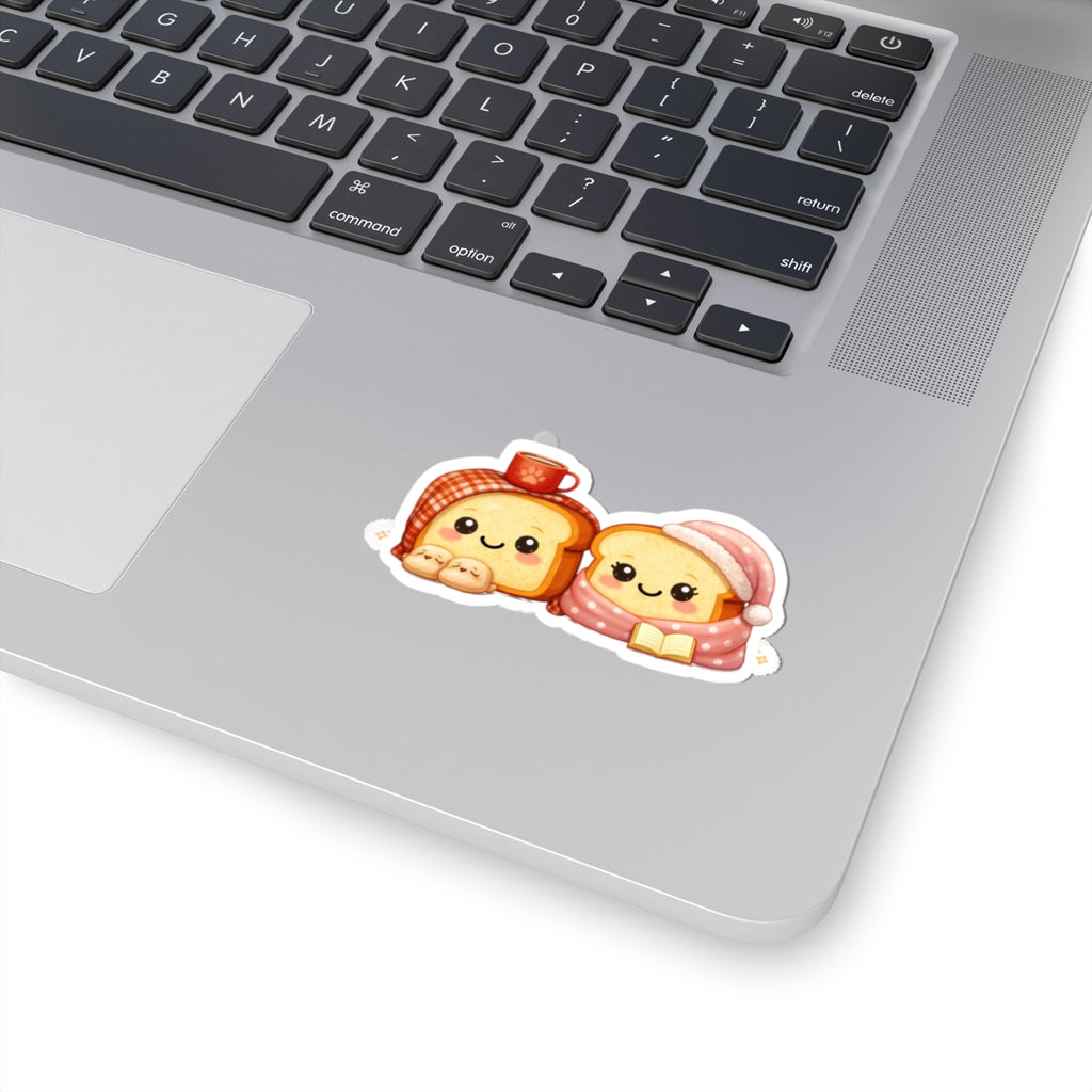 Cozy Toasty Couple — Kiss-Cut Sticker