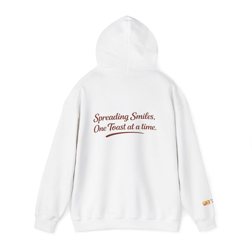 Lightweight Hoodie — "Spreading Smiles, One Toast at a Time." Graph Hoodie