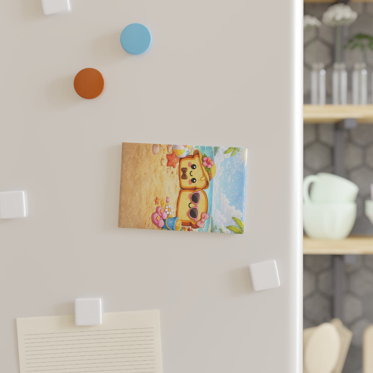 June Toasty Couple Rectangle Magnet