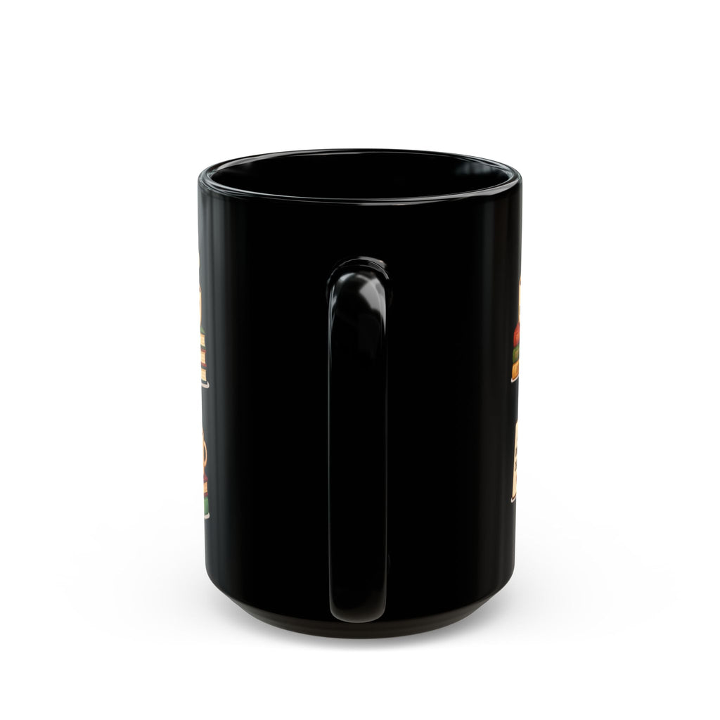 Book Lover Ceramic Black Mug (11oz & 15oz)