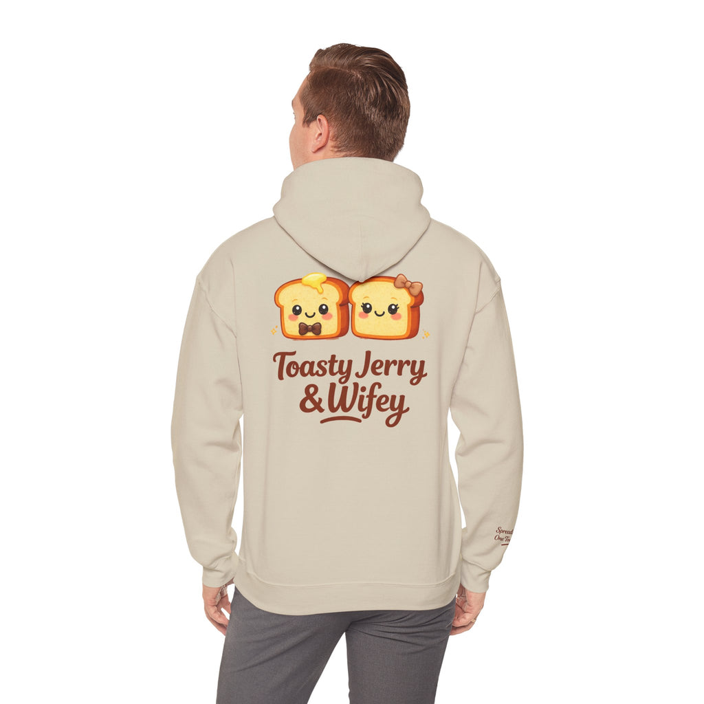 Lightweight Hoodie - ToastyJerry & Wifey Hoodie (Small Text Front)