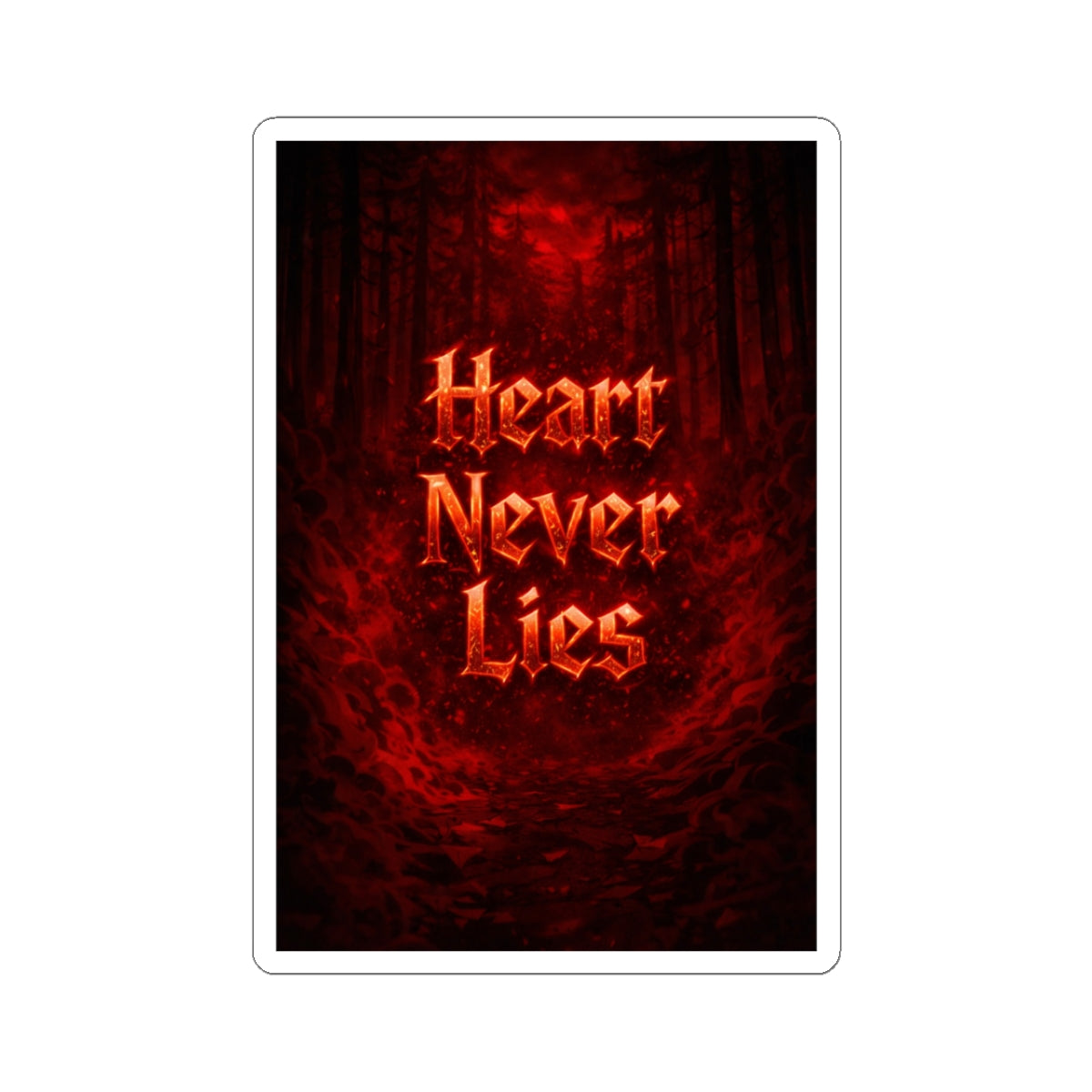 Kiss-Cut Sticker - Heart Never Lies