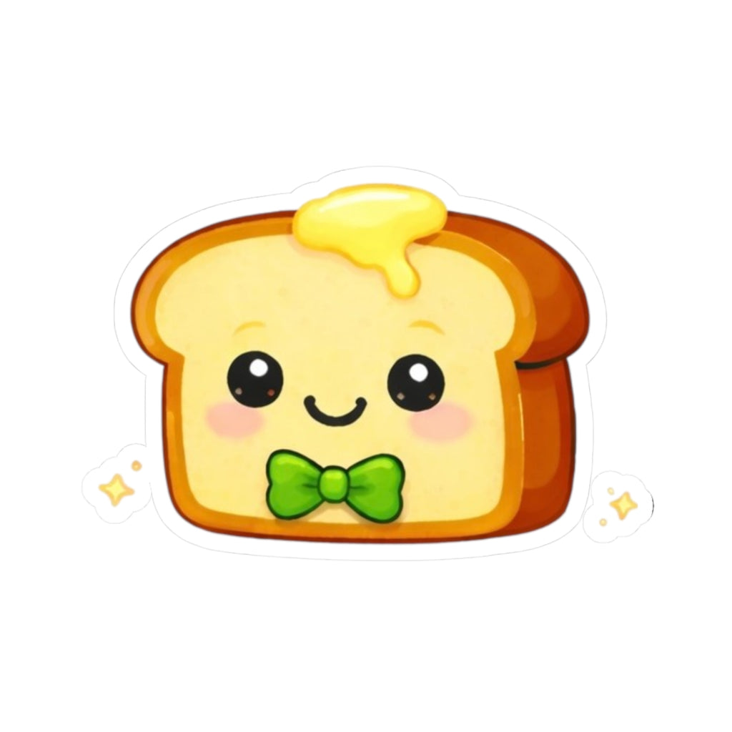Kiss-Cut Sticker — Toasty Lime Green Bowtie