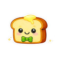 Kiss-Cut Sticker — Toasty Lime Green Bowtie