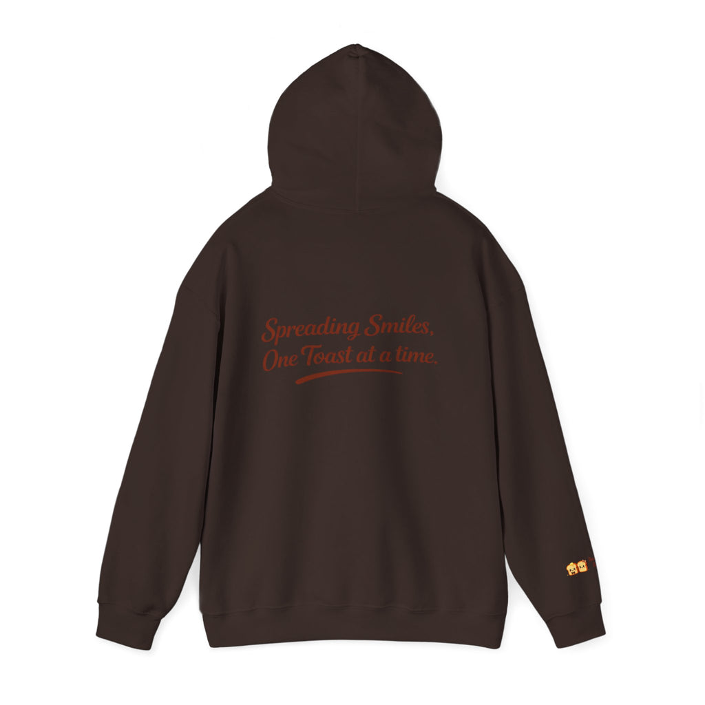 Lightweight Hoodie — "Spreading Smiles, One Toast at a Time." Graph Hoodie