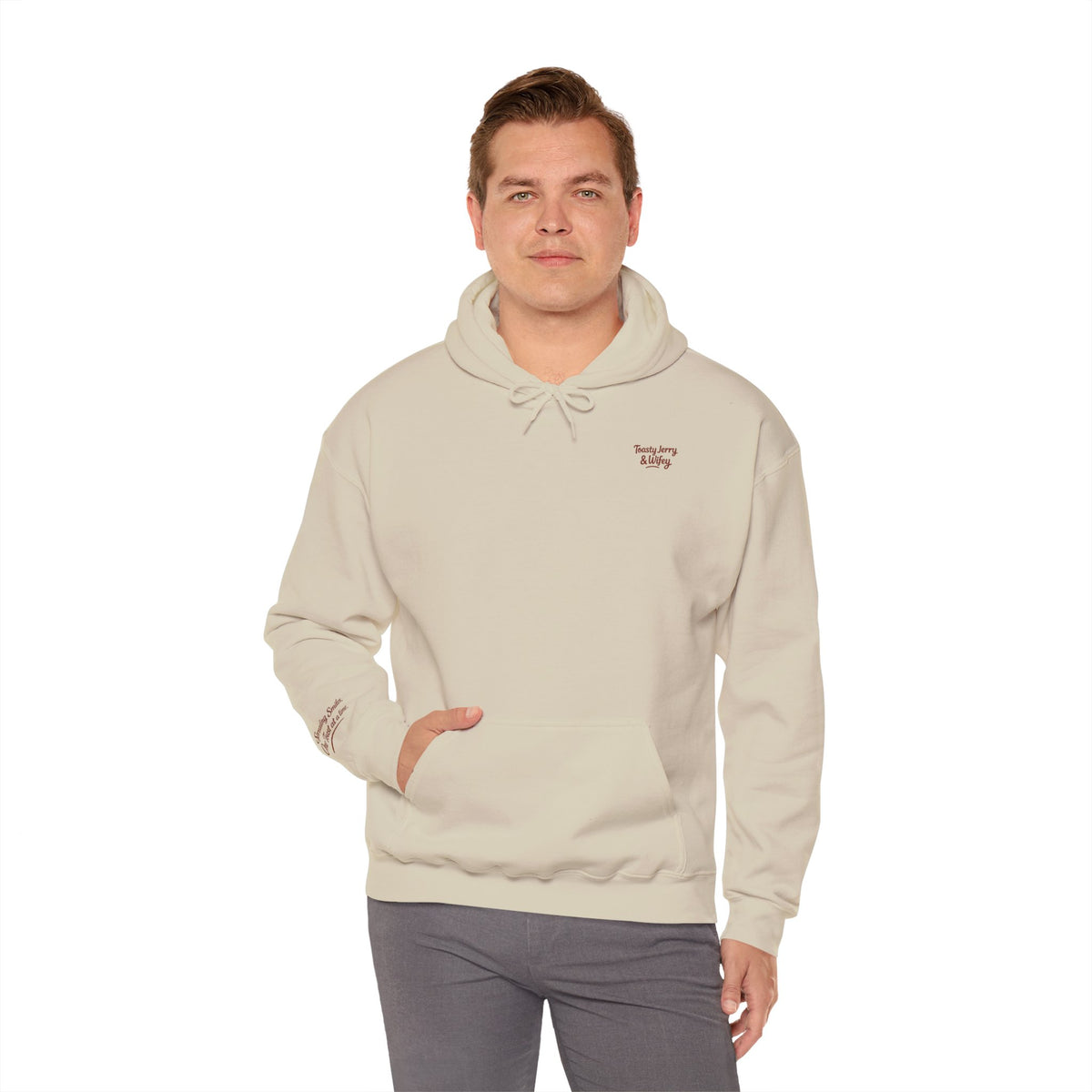 Lightweight Hoodie - ToastyJerry & Wifey Hoodie (Small Text Front)