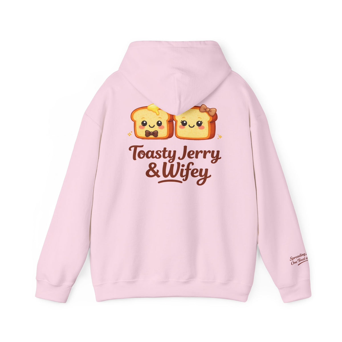 Lightweight Hoodie - ToastyJerry & Wifey Hoodie (Small Text Front)
