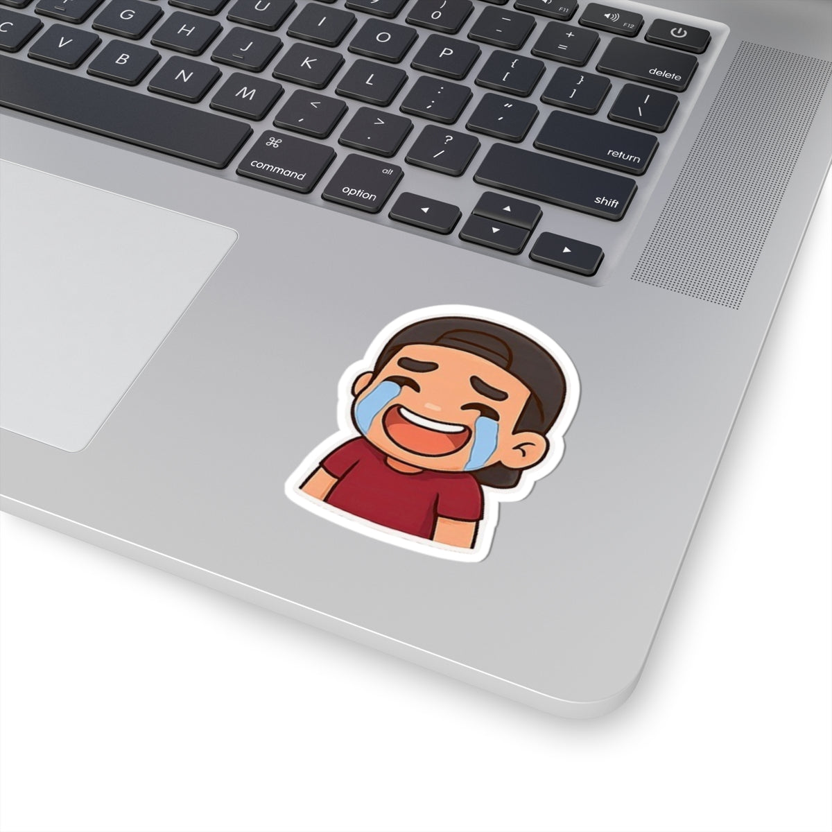 Crying-Laugh Emoji Sticker — Toasty Jerry Kiss-Cut Sticker