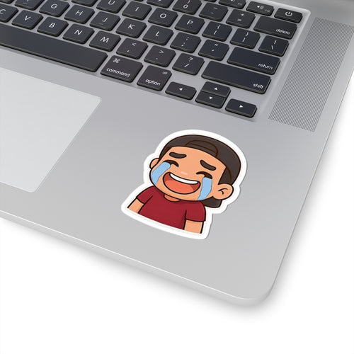 Crying-Laugh Emoji Sticker — Toasty Jerry Kiss-Cut Sticker