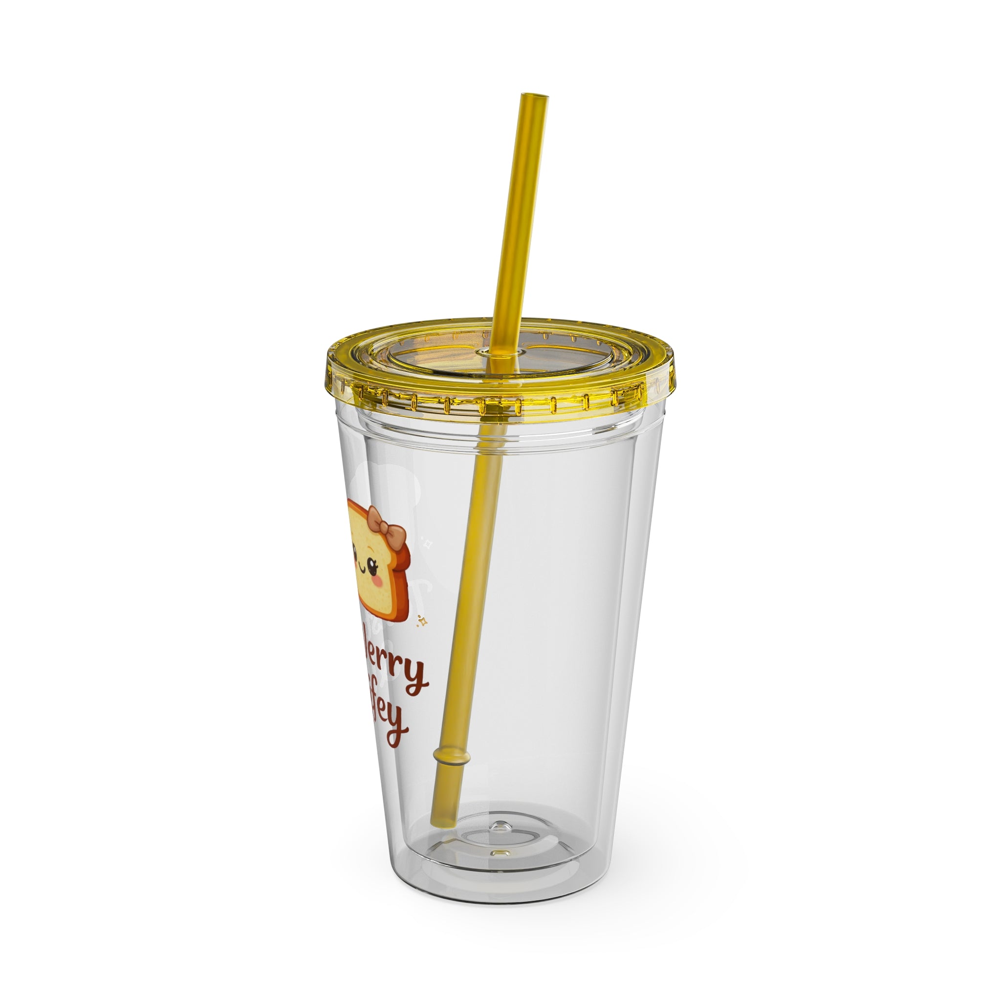 Toasty Jerry & Wifey 16oz Acrylic Tumbler Cup with Straw