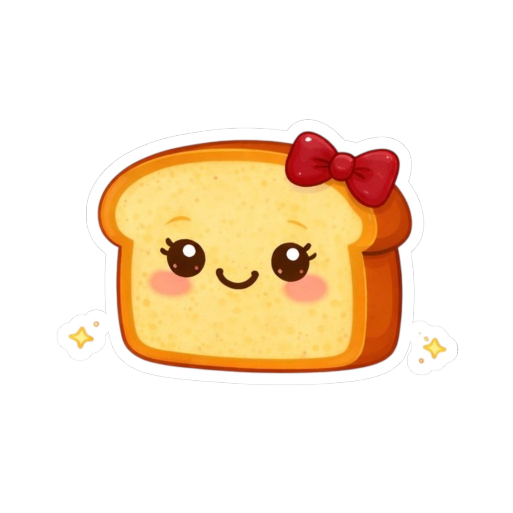 Kiss-Cut Sticker — Toasty Red Bow