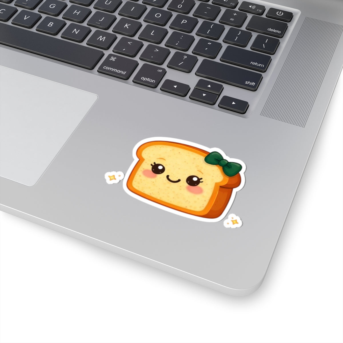 Kiss-Cut Sticker — Toasty Dark Green Bow