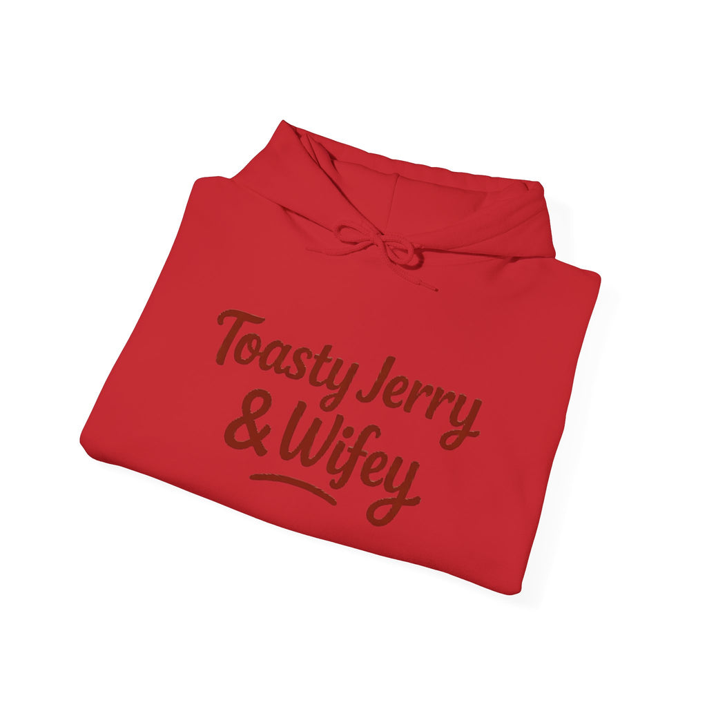 Lightweight Hoodie - ToastyJerry & Wifey Hoodie (Large text)