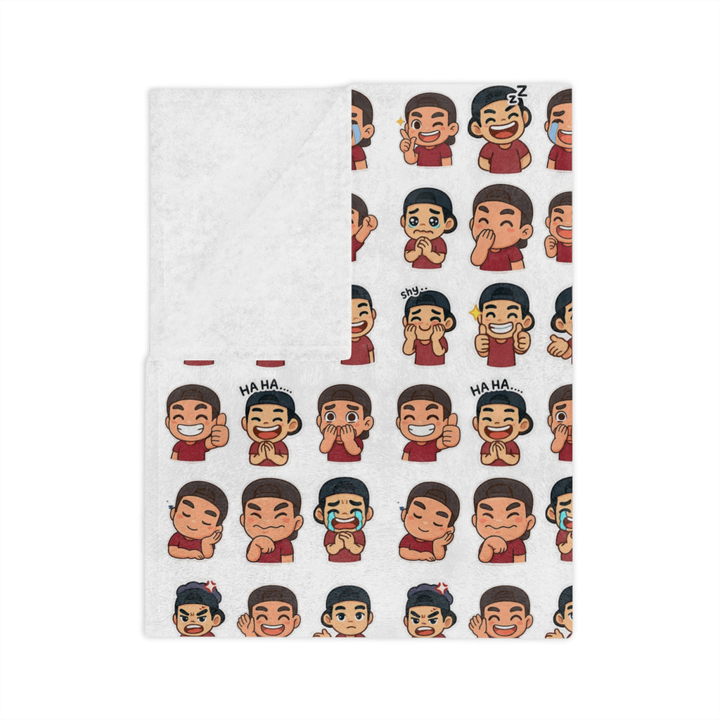 ToastyJerry Emoji - Velveteen Microfiber Blanket