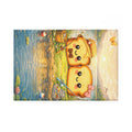 August Toasty Couple Rectangle Magnet