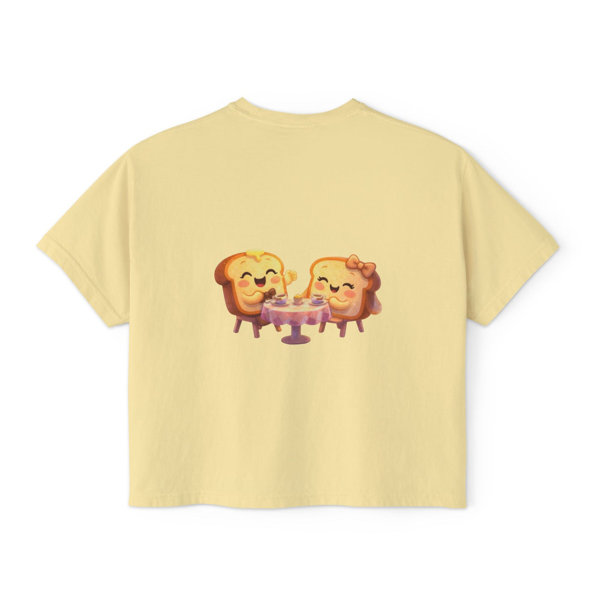 ToastJerry & Wifey Story Book — Women's Boxy Cropped T‑Shirt