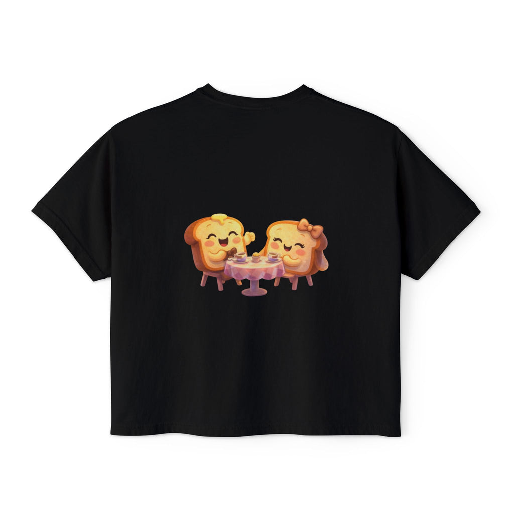 ToastJerry & Wifey Story Book — Women's Boxy Cropped T‑Shirt